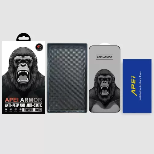 iPhone 17 Pro Max betekintés gátló üvegfólia Prémium Apei Armor - 1 kép