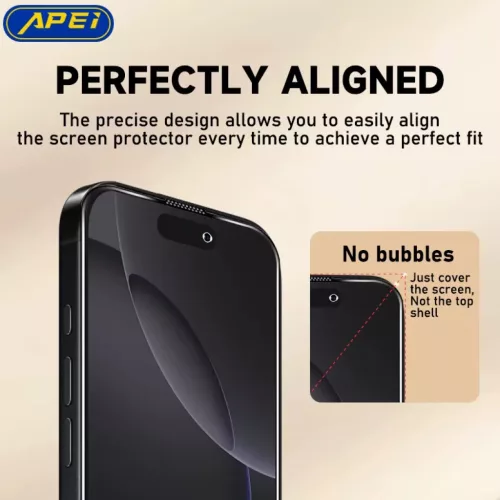 iPhone 17 Pro Max üvegfólia Prémium Apei Armor HD- 4 kép