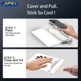 iPhone 17 betekintés gátló üvegfólia Prémium Apei MagicBox Armor- 2 kép