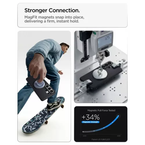 Samsung Galaxy S26 Ultra Spigen Nano Pop Mag Magsafe fekete szezám to-8800337241594 10 kép