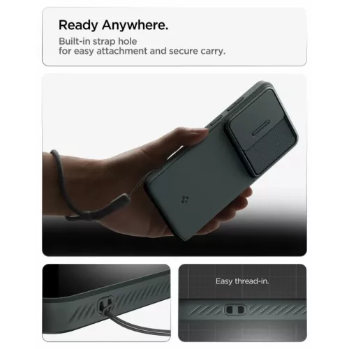 Samsung Galaxy S26 Ultra Spigen Optik Armor tok, zöld-8800283318203 10 kép