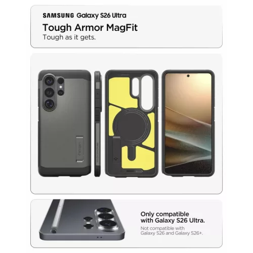 Samsung Galaxy S26 Ultra Spigen Tough Armor Mag Magsafe tok szürke-8800283318173 8 kép
