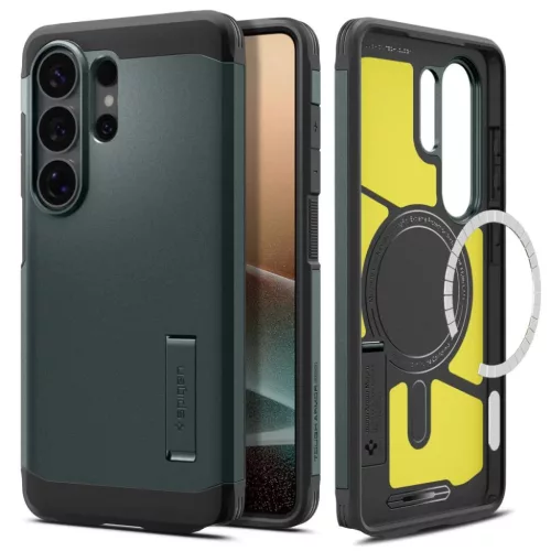 Samsung Galaxy S26 Ultra Spigen Tough Armor Mag MagSafe tok zöld-8800283318180 2 kép