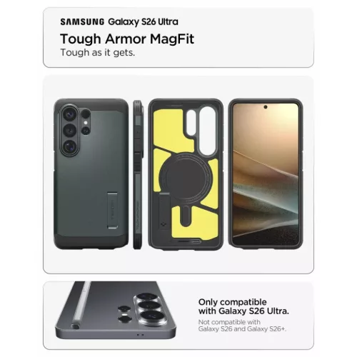 Samsung Galaxy S26 Ultra Spigen Tough Armor Mag MagSafe tok zöld-8800283318180 8 kép
