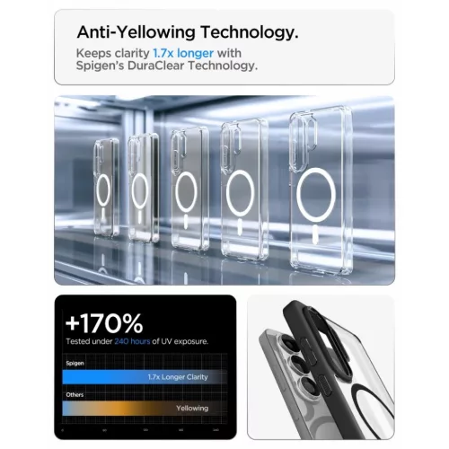 Samsung Galaxy S26 Ultra Spigen Ultra Hybrid Mag Magsafe tok Matte Bla-8800283318128 8 kép