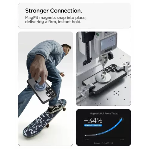 Samsung Galaxy S26 Ultra Spigen Ultra Hybrid Mag Magsafe tok Matte Bla-8800283318128 10 kép