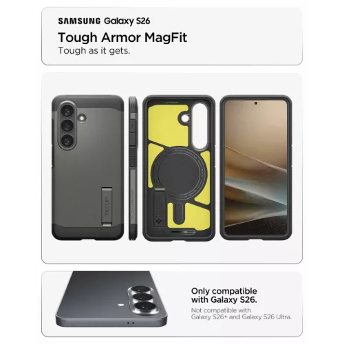 Samsung Galaxy S26 Spigen Tough Armor Mag MagSafe tok Szürke-8800283318715 7 kép