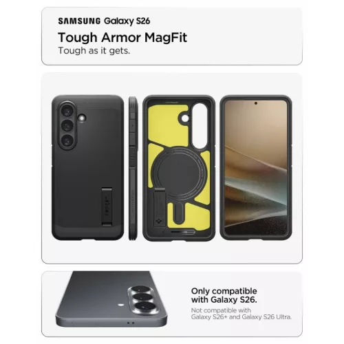 Samsung Galaxy S26 Spigen Tough Armor Mag MagSafe fekete tok-8800283318708 7 kép
