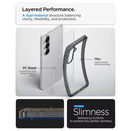 Samsung Galaxy S26 Spigen Ultra Hybrid tok, Space Crystal / Átlátsz�-8800283318654 7 kép