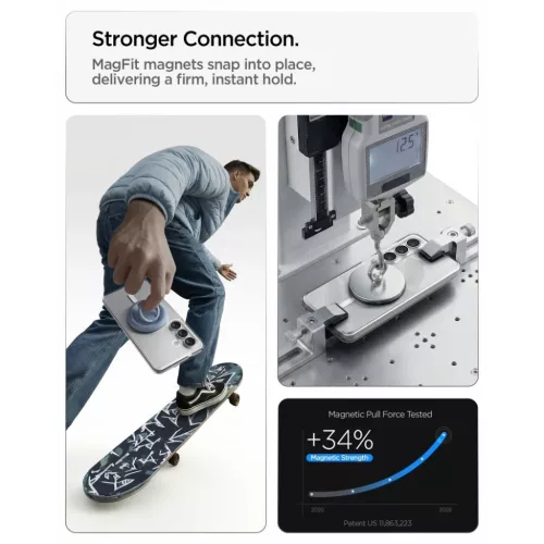 Samsung Galaxy S26 Spigen Ultra Hybrid Mag Magsafe tok Átlátszó/feh-8800283318661 10 kép