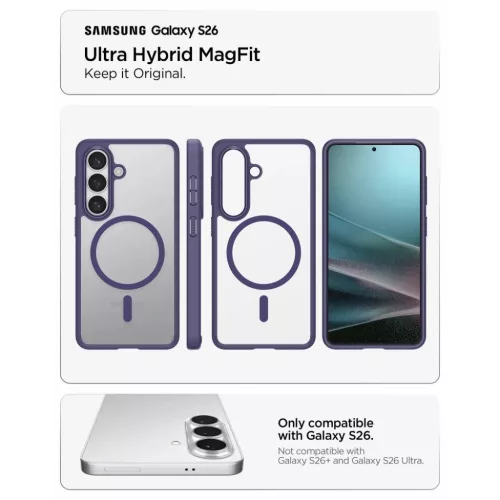 Samsung Galaxy S26 Spigen Ultra Hybrid Mag Magsafe tok Fényes Lila-8800337243512 7 kép