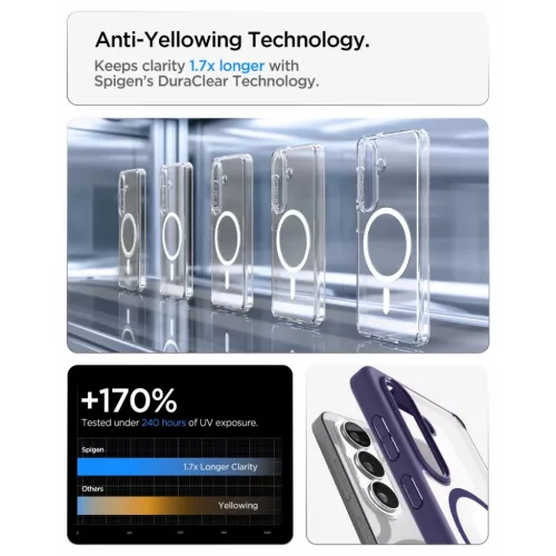 Samsung Galaxy S26 Spigen Ultra Hybrid Mag Magsafe tok Fényes Lila-8800337243512 8 kép