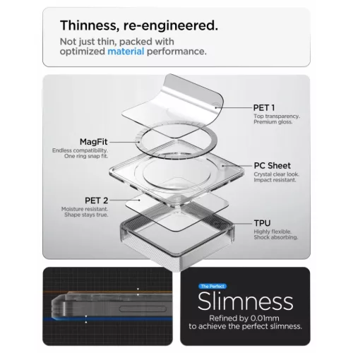 Samsung Galaxy S26 Spigen Ultra Hybrid Mag Magsafe tok Niebieski-8800337243505 9 kép