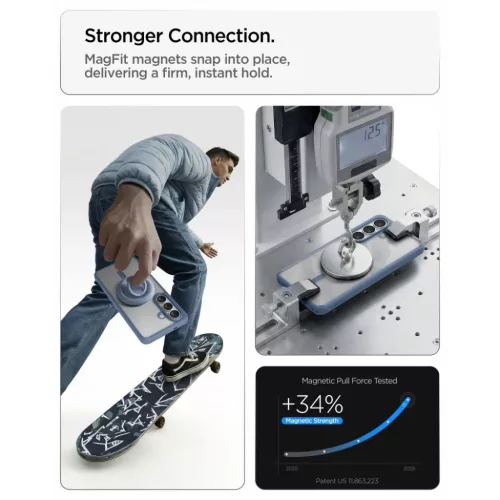 Samsung Galaxy S26 Spigen Ultra Hybrid Mag Magsafe tok Niebieski-8800337243505 10 kép
