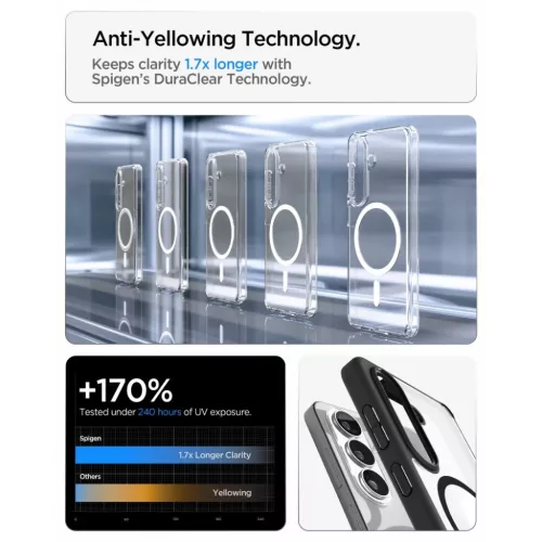 Samsung Galaxy S26 Spigen Ultra Hybrid Mag Magsafe tok, Matte Black / -8800283318678 8 kép