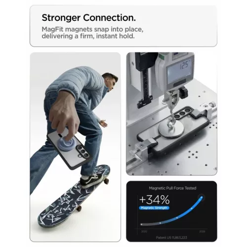Samsung Galaxy S26 Spigen Ultra Hybrid Mag Magsafe tok, Matte Black / -8800283318678 10 kép