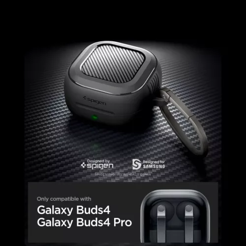 Samsung Galaxy Buds 4 / 4 Pro Spigen Rugged Armor tok fekete matt-8800337243314 7 kép