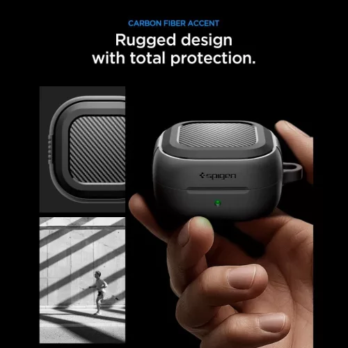 Samsung Galaxy Buds 4 / 4 Pro Spigen Rugged Armor tok fekete matt-8800337243314 8 kép