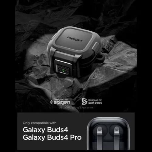Samsung Galaxy Buds 4 / 4 Pro Spigen Lock Fit fekete tok-8800337243338 6 kép