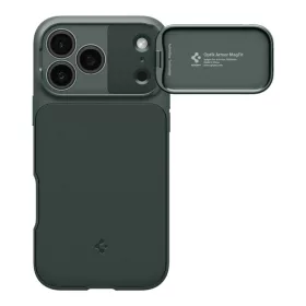 iPhone 17 Pro Max Spigen Optik Armor Mag Magsafe tok - Zöld-8800283310306 2 kép