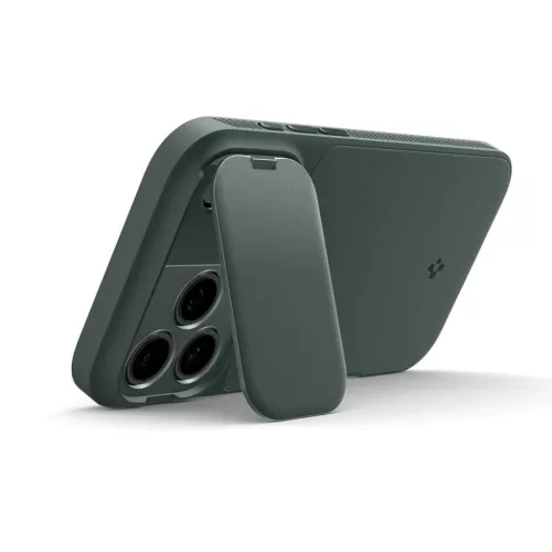 iPhone 17 Pro Max Spigen Optik Armor Mag Magsafe tok - Zöld-8800283310306 4 kép