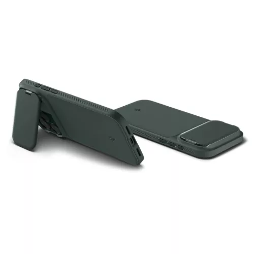 iPhone 17 Pro Max Spigen Optik Armor Mag Magsafe tok - Zöld-8800283310306 6 kép