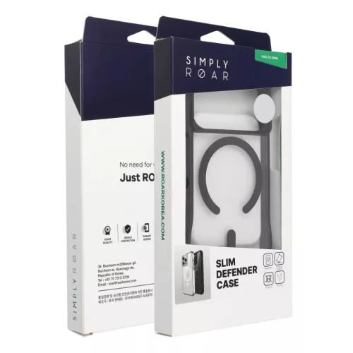 iPhone 17 Pro Max ROAR SLIM DEFENDER tok MagSafe kompatibilis fekete-5903396422904 6 kép