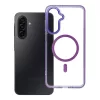 Samsung Galaxy A17 tok FRAME CLEAR HYBRID MAG COVER MagSafe kompatibilis lila