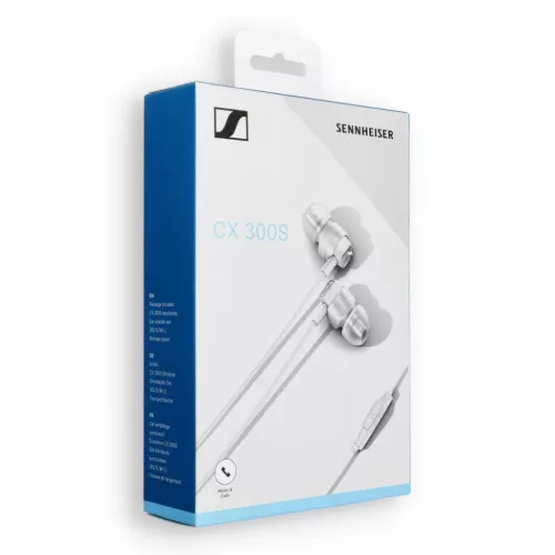 Vezetékes fülhallgatók Jack 3,5 mm Sennheiser CX 300S fehér-4044155245073 2 kép
