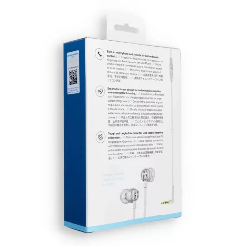 Vezetékes fülhallgatók Jack 3,5 mm Sennheiser CX 300S fehér-4044155245073 3 kép