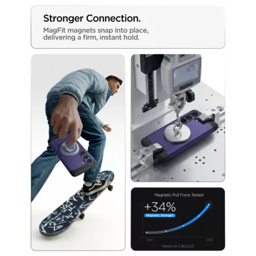 Samsung Galaxy S26 Plus Spigen Tough Armor Mag Magsafe tok Ash Violet-8800337243468 7 kép