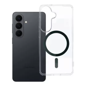   Samsung Galaxy S26 tok sötét Drop Glue Színes Gyűrű Mag Takaró MagSafe kompatibilis sötétzöld tok