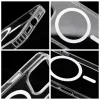 Samsung Galaxy S26 tok Ragasztócsepp Színes Gyűrű Mag Cover, MagSafe kompatibilis fehér tok