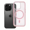 iPhone 16 Pro Flexline Mag Cover tok kompatibilis MagSafe rendszerrel rózsaszín