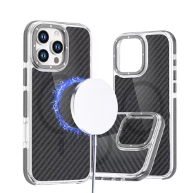 Samsung Galaxy A56 5G szürke tok MagSafe kompatibilis szálas tok-5903396421488 1 kép