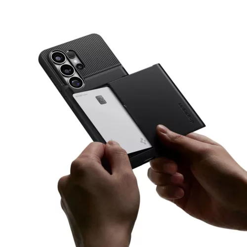 Samsung Galaxy S26 Ultra Spigen Slim Armor CS tok Fekete-8800337241570 5 kép