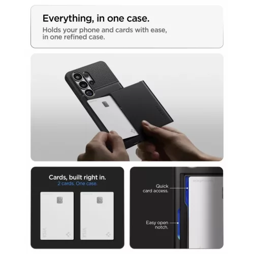Samsung Galaxy S26 Ultra Spigen Slim Armor CS tok Fekete-8800337241570 7 kép