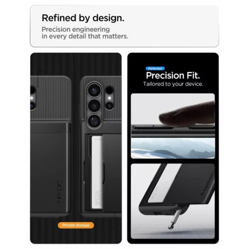 Samsung Galaxy S26 Ultra Spigen Slim Armor CS tok Fekete-8800337241570 8 kép