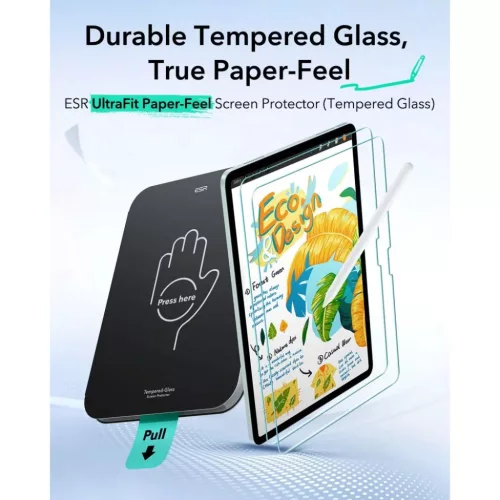 Apple iPad Air 10.9” 2020-2026 ESR Paper Feel üvegfólia-4894240299319 2 kép