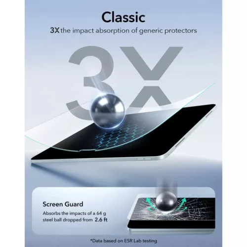 Apple iPad Air 10.9” 2020-2026 ESR Paper Feel üvegfólia-4894240299319 5 kép