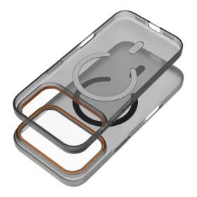   iPhone 16e / 17e tok Go Narancs kompatibilis a MagSafe-fel fekete tok