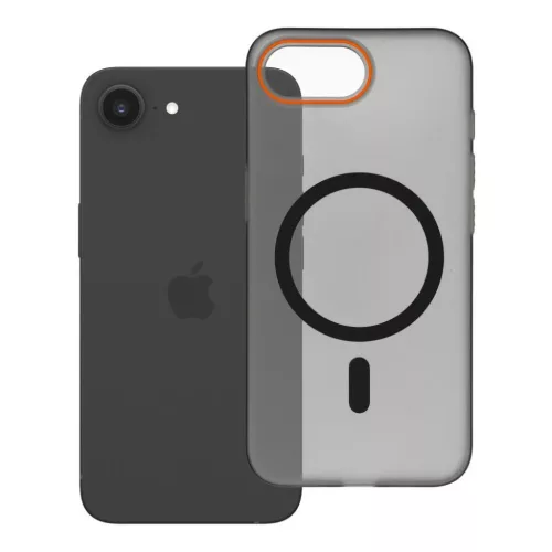 iPhone 16e / 17e tok Go Narancs kompatibilis a MagSafe-fel fekete tok-5903396460456 4 kép