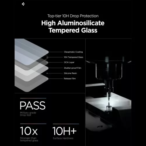 Samsung Galaxy S26 Spigen Glas.tR EZ Fit Pro HD Privacy üvegfólia-8800337242195 8 kép