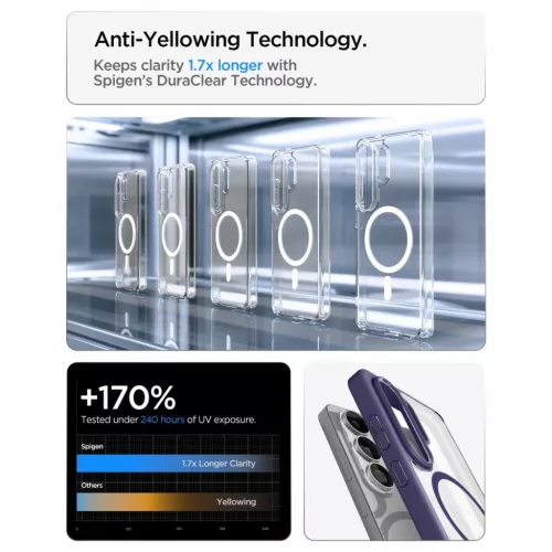 Samsung Galaxy S26 Ultra Spigen Ultra Hybrid Mag Magsafe tok Fioletowy-8800337243390 8 kép