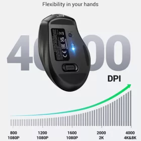 Vezeték nélküli egér UGREEN MU006S (85082), 4000DPI, BT / Wi-Fi, S-6941876280827 2 kép