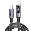 USB-C - USB-C Kábel UGREEN 65866 Kijelző, 240W, 1m, Szürke