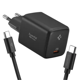 Spigen EE451EU Essential 1-portos hálózati töltő 45W + USB-C kábe-8800283303087 1 kép