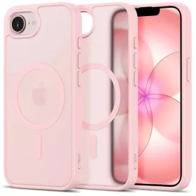   iPhone 16e / 17e Tech-Protect BasicMag MagSafe matt puha rózsaszín tok