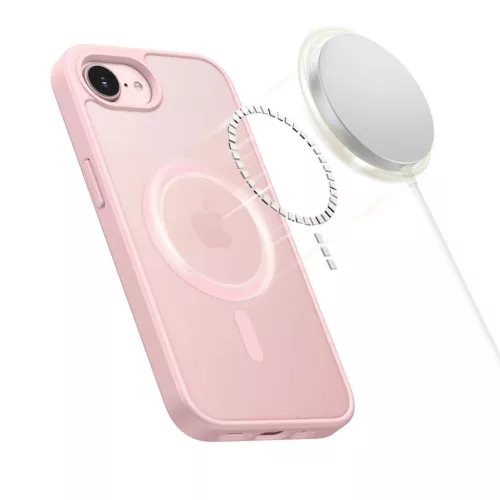 iPhone 16e / 17e Tech-Protect BasicMag MagSafe matt puha rózsaszín t-5906302339778 4 kép