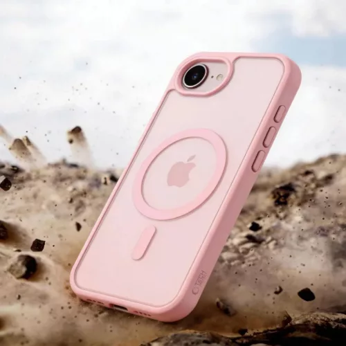 iPhone 16e / 17e Tech-Protect BasicMag MagSafe matt puha rózsaszín t-5906302339778 7 kép